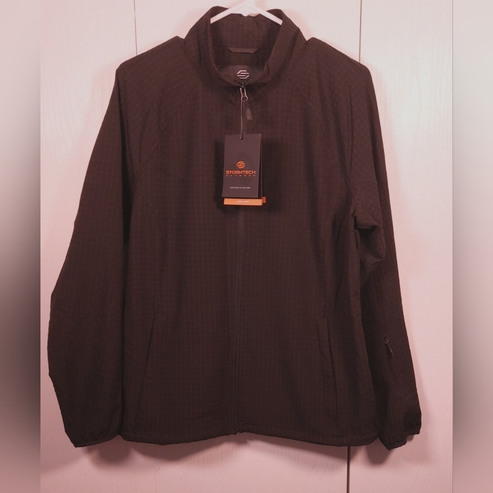 Stormtech NWT Black Kyoto Performance Zip Up Jacket Size Large Water Repellent